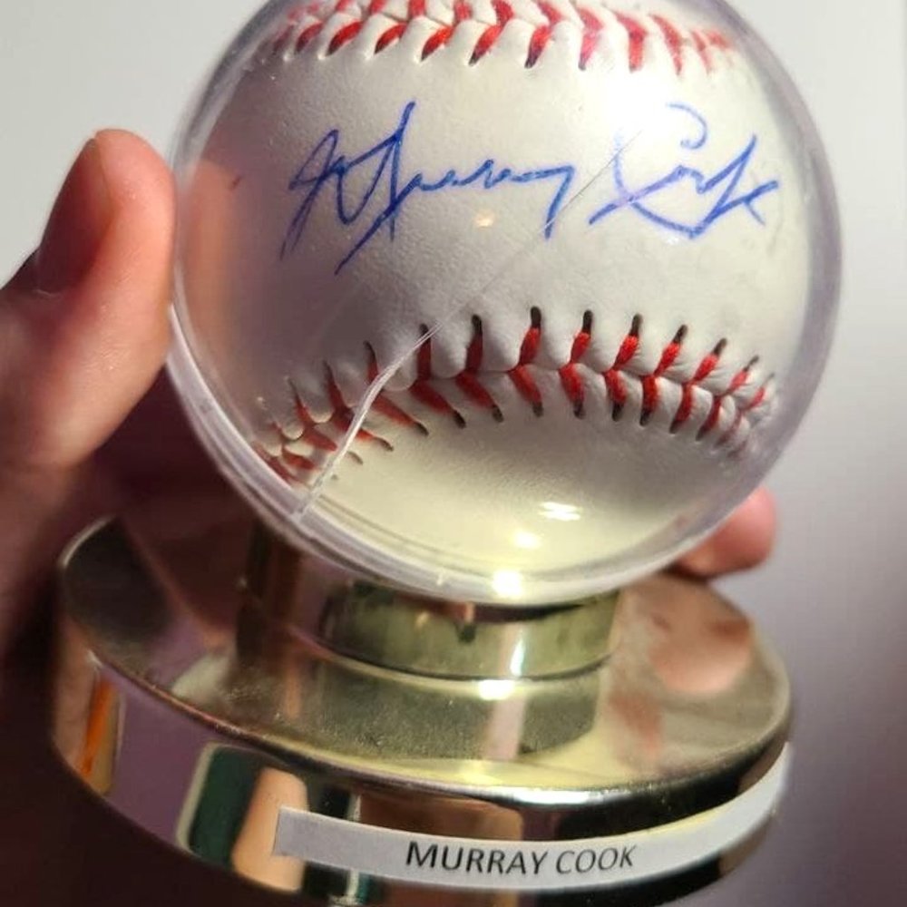 Signed MLB Baseball - Murray Cook